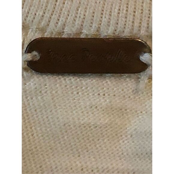 Free People LS Boho Crop Top L - Picture 6 of 12